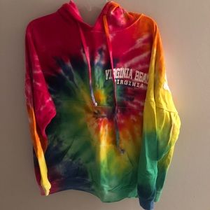Tie dye Virginia hoodie